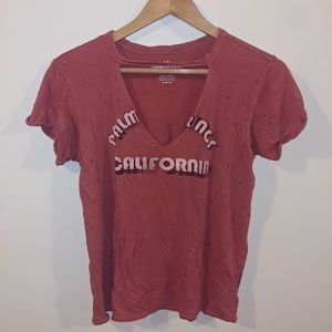 AE Distressed Cut Out Tee